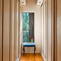 Boardwalk in a narrow corridor