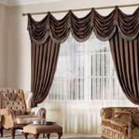 Italian curtains brown