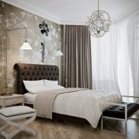 Bedroom decor in gray tones