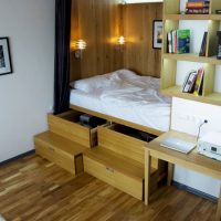 Podium for bed with drawers