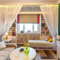 Green walls in the living room bedroom