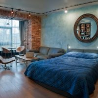 Loft stílusú stúdió apartman belső