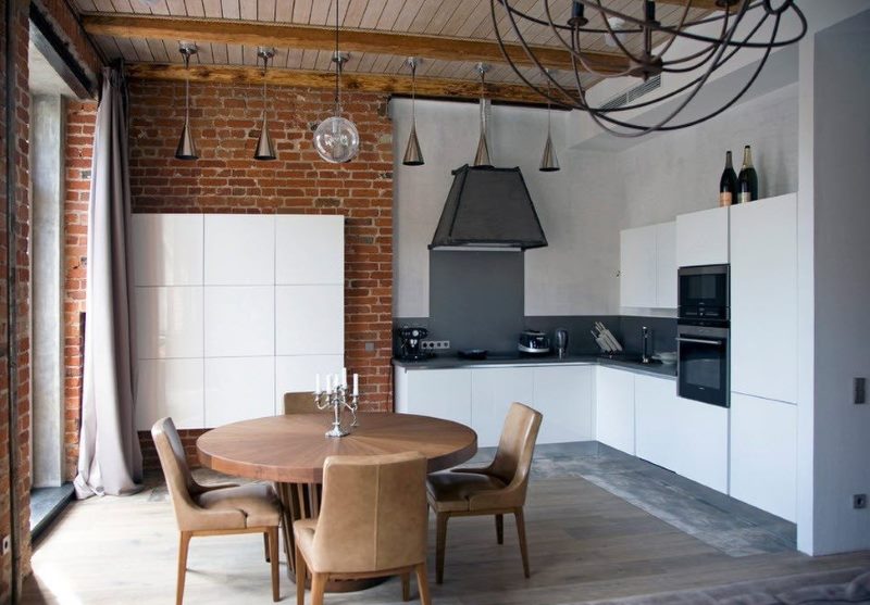 Intérieur de cuisine de style loft