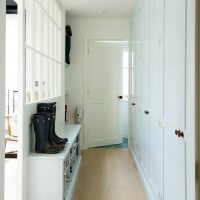 Hallway of a private house in white