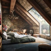 Design de chambre dans les tons sombres