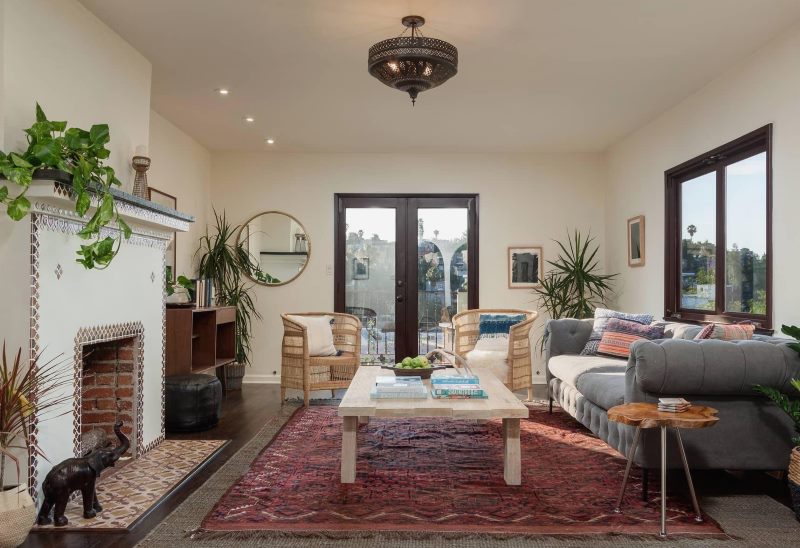 Spanish style living room interior