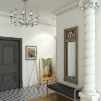 Design antico ingresso colonna