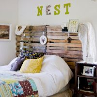 Europallets headboard