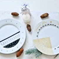 DIY porcelain plates decor