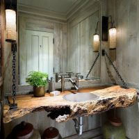 Original countertop made of solid wood