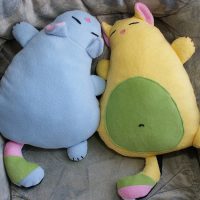 Homemade animal pillows