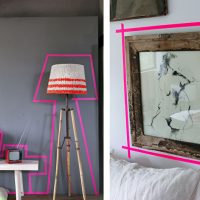 Decorazione interna con nastro colorato