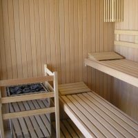 Sauna elettrica nel bagno turco del bagno a telaio