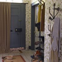 Open hangers in the hallway of a country house