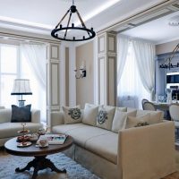 Salon design dans un style italien moderne