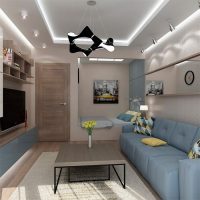 Soffitto duplex in un piccolo soggiorno