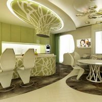 Bionics-style kitchen-living room