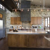 Loft-style kitchen in a private house