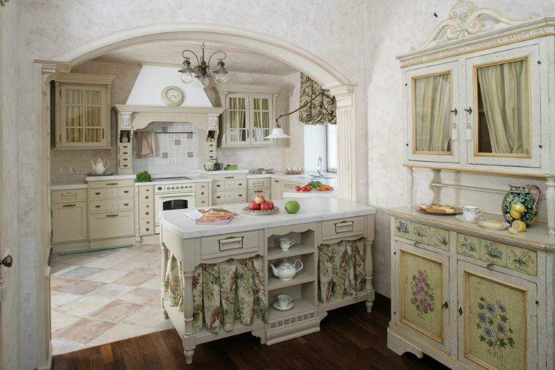 Cucina in stile italiano design con arch