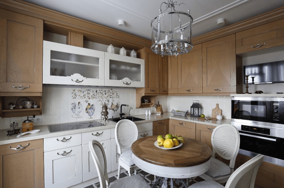 Organization of space in a small kitchen