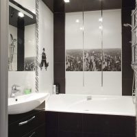 Dizajn kupaonice u crno-bijeloj boji