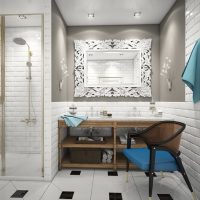 Salle de bain design avec douche