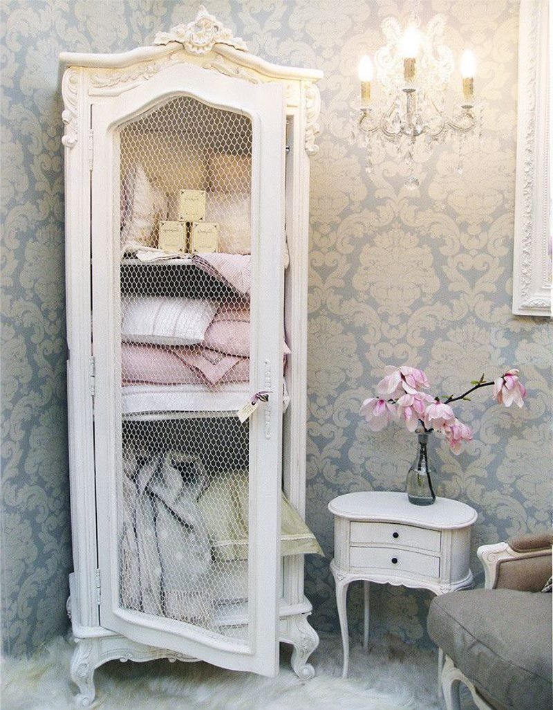 Vintage wardrobe in the bedroom