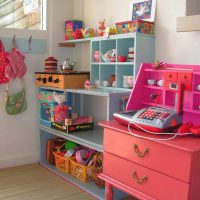 Locker for children's toys on the balcony