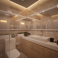 Soffitto a specchio in bagno