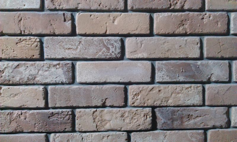 Brick wall prepared for painting