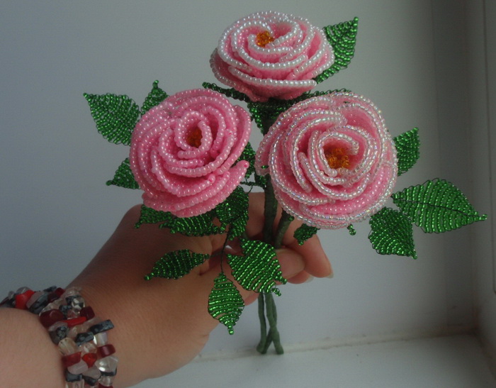 DIY bead flowers