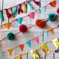 DIY garland making examples