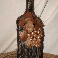 Leather Gift Bottle Decoration