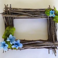 Fine twig photo frame