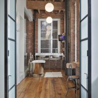 Salle de bain de style industriel