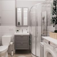 Bathroom decoration with shower