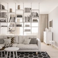 White sofa in a bright living room