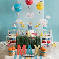 The idea of ​​decorating a baby boy’s birthday