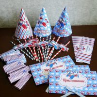 Invitations en carton pour l'anniversaire des enfants