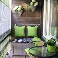 Balcony in a modern apartment