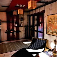 Design delle camere in stile orientale