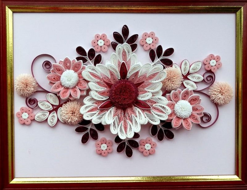 Pittura quilling fatta in casa