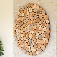 Panneau de bois rond à faire soi-même