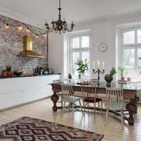 Kuhinja-blagovaonica u skandinavskom stilu