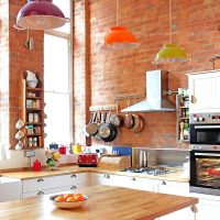 Multi-colored pendant lights