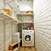 Arrangement of a narrow pantry in a small apartment