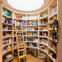 Unusual round pantry