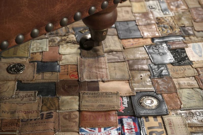 Dekorativni tepih od naljepnica za odjeću