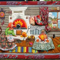 Patchwork kép a gyerekszoba belsejéhez