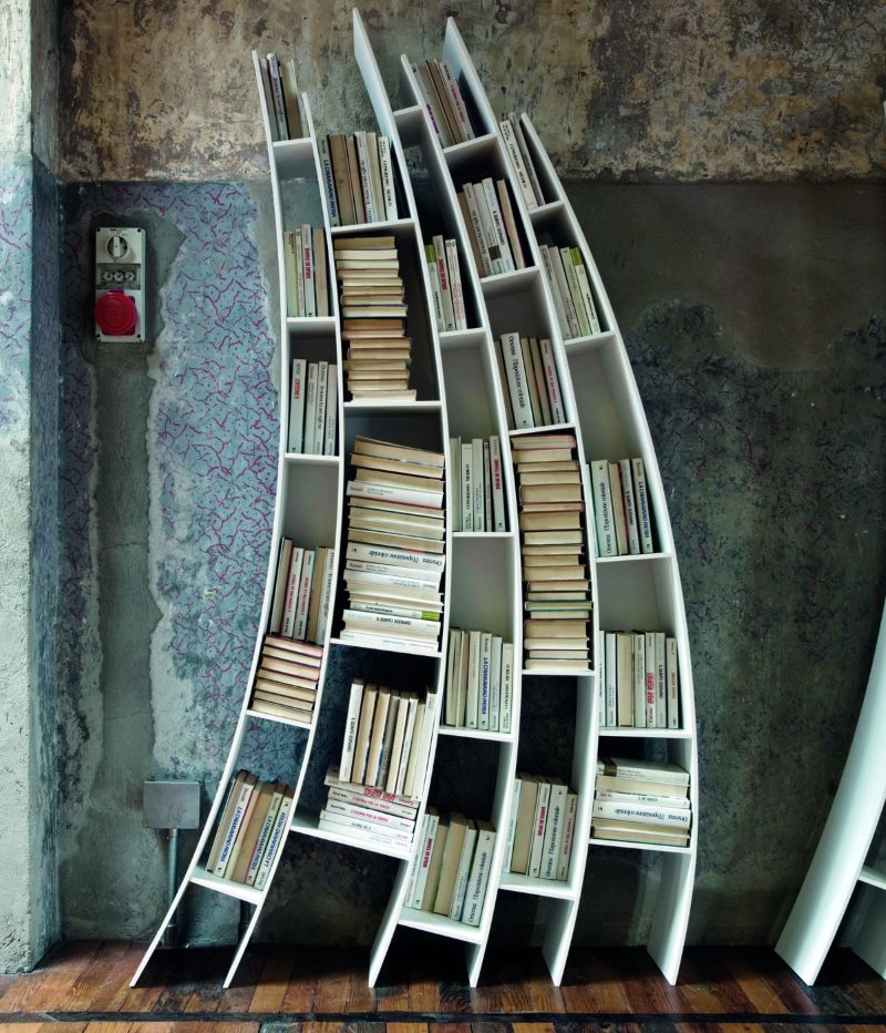 Custom book storage rack